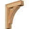 Ekena Millwork Thorton Block Rough Sawn Bracket, Western Red Cedar, 4"W x 18"D x 22"H BKT04X18X22THR05RWR - alternate 1